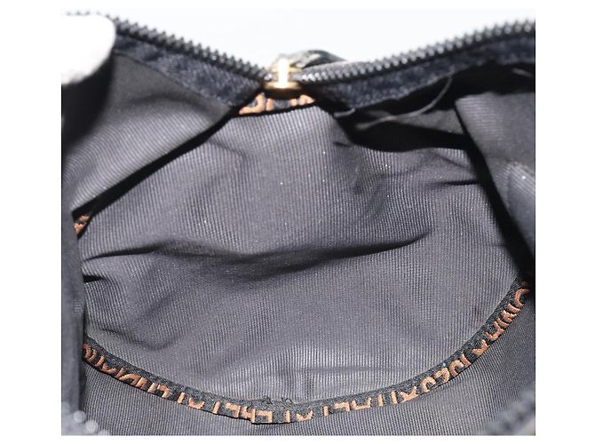 Borsa FENDI in tela 2way Nero Oro Auth 191061 D'oro - vista 21