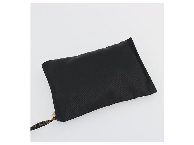 Borsa FENDI in tela 2way Nero Oro Auth 191061 D'oro - vista 24