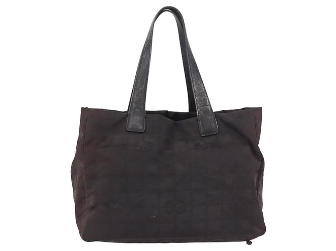 CHANEL Nuova Borsa Tote Travel in Nylon Nero CC Auth gh2153 - vista 13