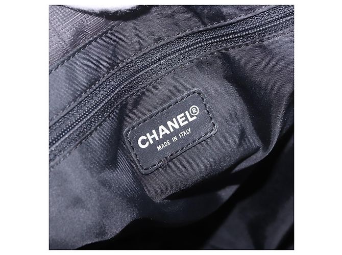CHANEL Nuova Borsa Tote Travel in Nylon Nero CC Auth gh2153 - vista 17