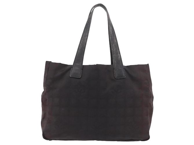 CHANEL Nuova Borsa Tote Travel in Nylon Nero CC Auth gh2153 - vista 2