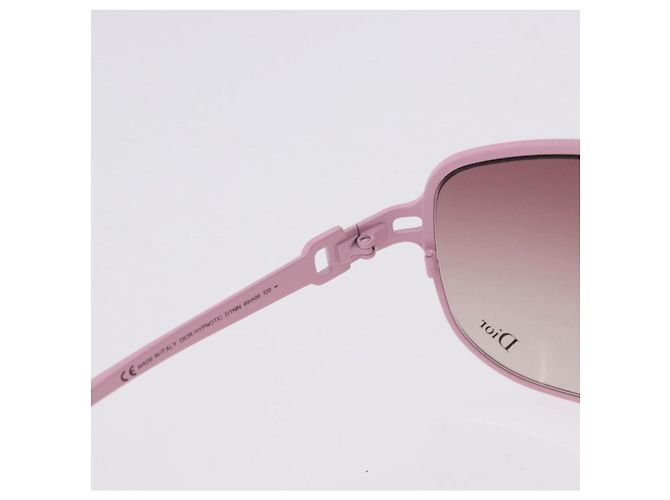 Gafas de sol Christian Dior de plástico Rosa Auth BA14446A - vista 11