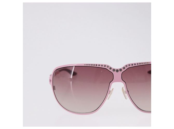 Gafas de sol Christian Dior de plástico Rosa Auth BA14446A - vista 4