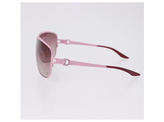 Gafas de sol Christian Dior de plástico Rosa Auth BA14446A - vista 8