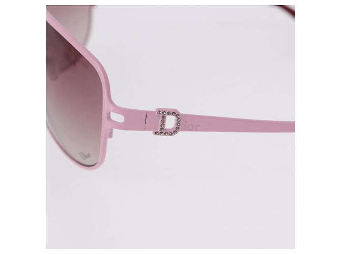 Gafas de sol Christian Dior de plástico Rosa Auth BA14446A - vista 9