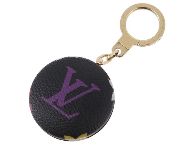 LOUIS VUITTON Portachiavi Astropill in Canvas Multicolor Black M51912 Auth 192130V Nero - vista 2