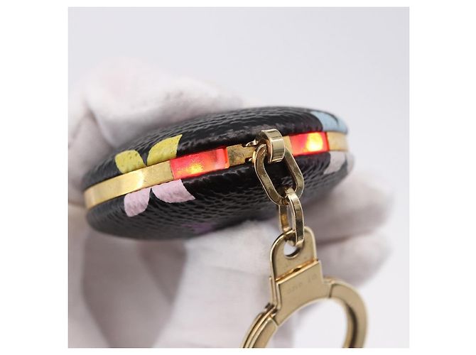 LOUIS VUITTON Portachiavi Astropill in Canvas Multicolor Black M51912 Auth 192130V Nero - vista 8