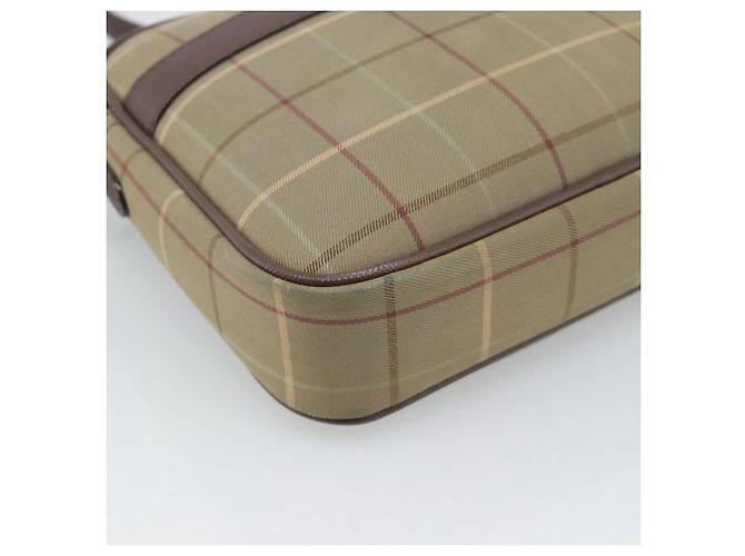 Borsa a Spalla Burberrys Nova Check in Tela Beige Gold Auth ep15123 D'oro - vista 14