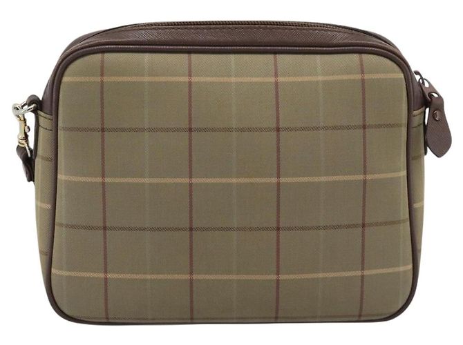 Borsa a Spalla Burberrys Nova Check in Tela Beige Gold Auth ep15123 D'oro - vista 2