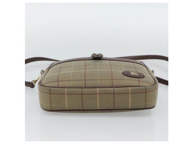 Borsa a Spalla Burberrys Nova Check in Tela Beige Gold Auth ep15123 D'oro - vista 5