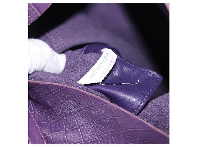 Borsa a Spalla BOTTEGA VENETA INTRECCIATO in Pelle Viola Auth 192755A Porpora - vista 12