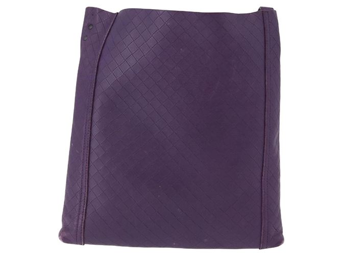 Borsa a Spalla BOTTEGA VENETA INTRECCIATO in Pelle Viola Auth 192755A Porpora - vista 13