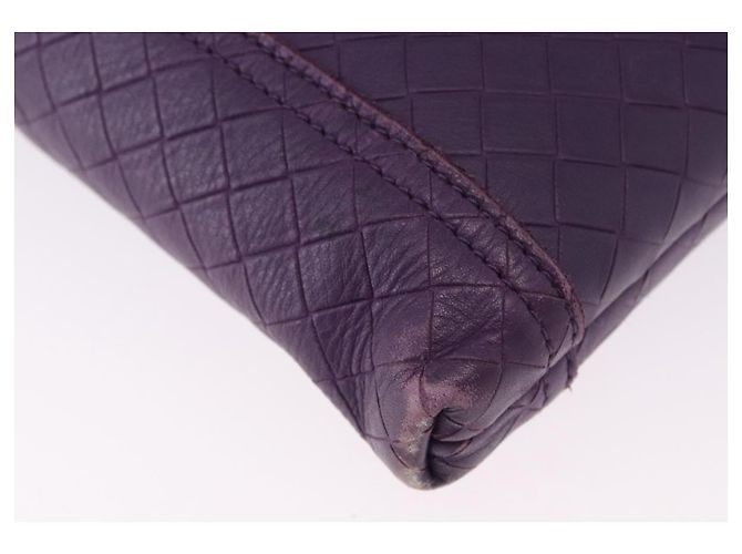 Borsa a Spalla BOTTEGA VENETA INTRECCIATO in Pelle Viola Auth 192755A Porpora - vista 16