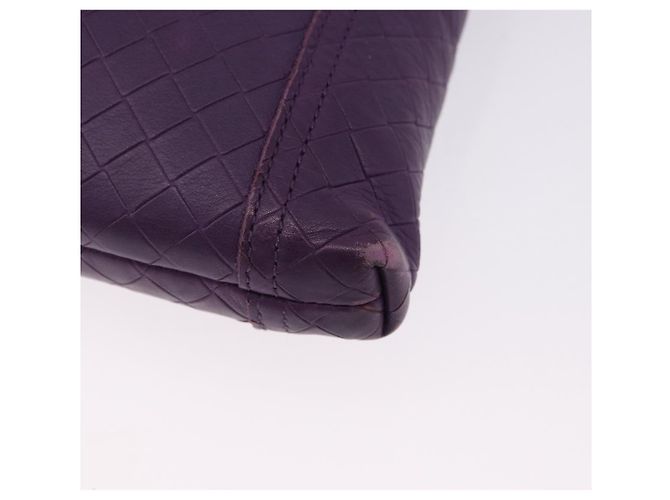 Borsa a Spalla BOTTEGA VENETA INTRECCIATO in Pelle Viola Auth 192755A Porpora - vista 17