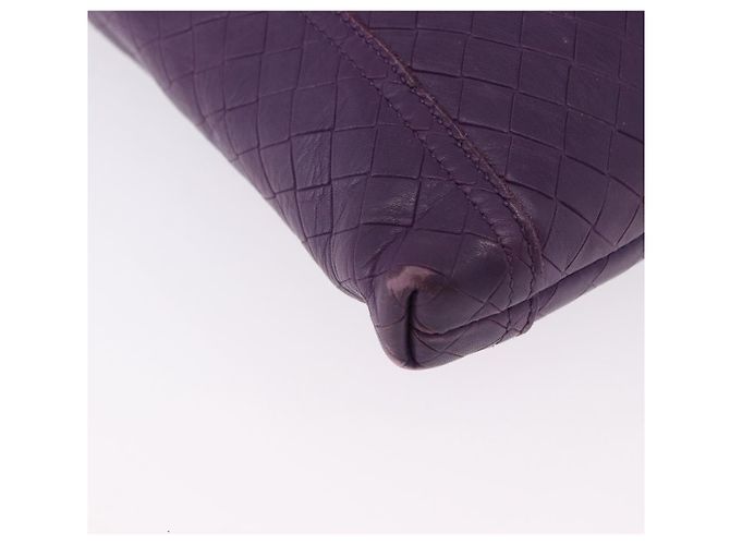 Borsa a Spalla BOTTEGA VENETA INTRECCIATO in Pelle Viola Auth 192755A Porpora - vista 9