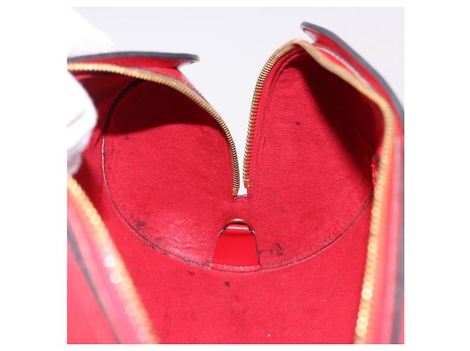 Borsa LOUIS VUITTON Epi Soufflot Rossa M52227 LV Auth 190657V Rosso - vista 10