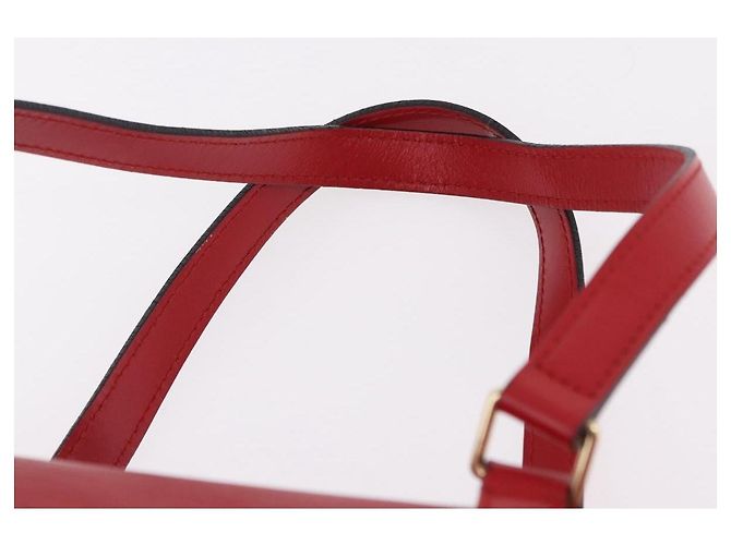 Borsa LOUIS VUITTON Epi Soufflot Rossa M52227 LV Auth 190657V Rosso - vista 14