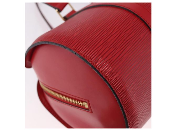 Borsa LOUIS VUITTON Epi Soufflot Rossa M52227 LV Auth 190657V Rosso - vista 15