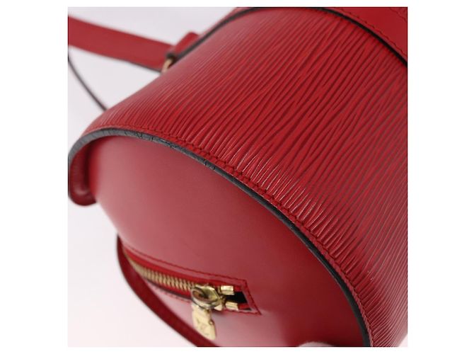 Borsa LOUIS VUITTON Epi Soufflot Rossa M52227 LV Auth 190657V Rosso - vista 17