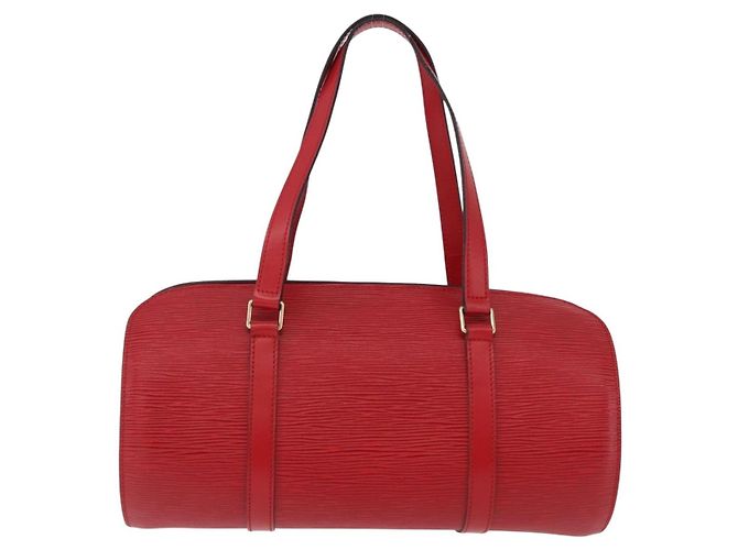Borsa LOUIS VUITTON Epi Soufflot Rossa M52227 LV Auth 190657V Rosso - vista 2