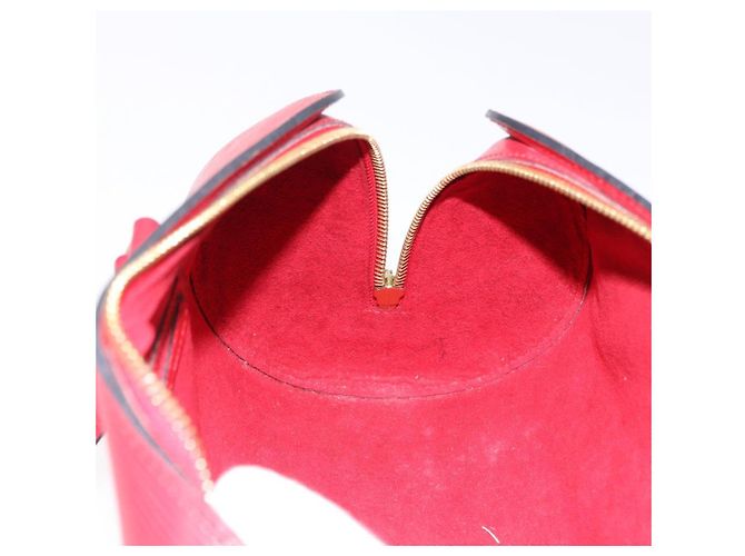 Borsa LOUIS VUITTON Epi Soufflot Rossa M52227 LV Auth 190657V Rosso - vista 20