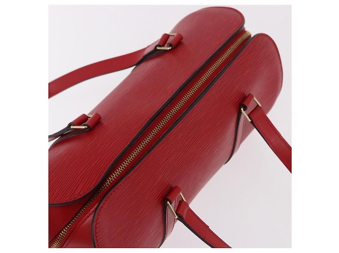 Borsa LOUIS VUITTON Epi Soufflot Rossa M52227 LV Auth 190657V Rosso - vista 6