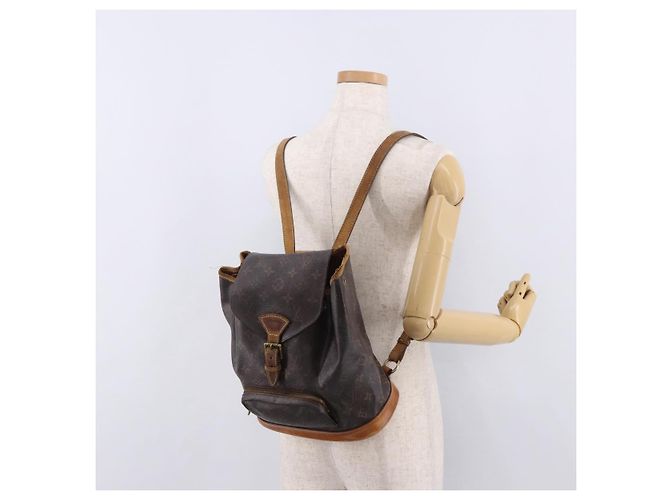 LOUIS VUITTON Zaino Monogram Montsouris MM M51136 LV Auth BA13800 Monogramma - vista 26