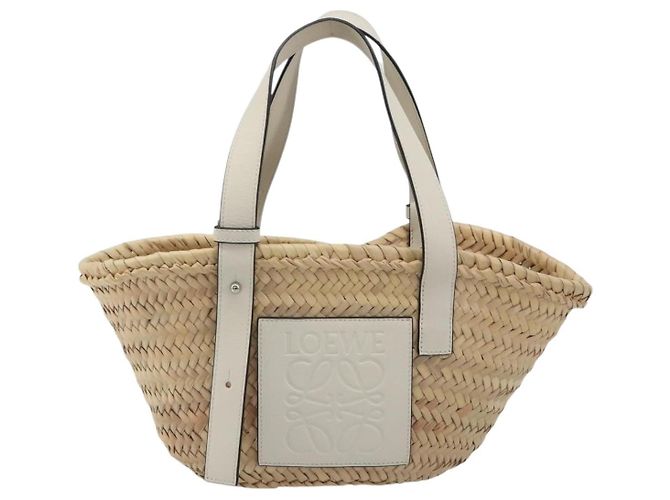 LOEWE Tote Bag aus Raphia Beige Auth bs36197M - Ansicht 13