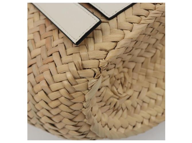 LOEWE Tote Bag aus Raphia Beige Auth bs36197M - Ansicht 14