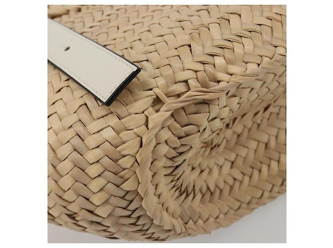 LOEWE Tote Bag aus Raphia Beige Auth bs36197M - Ansicht 16