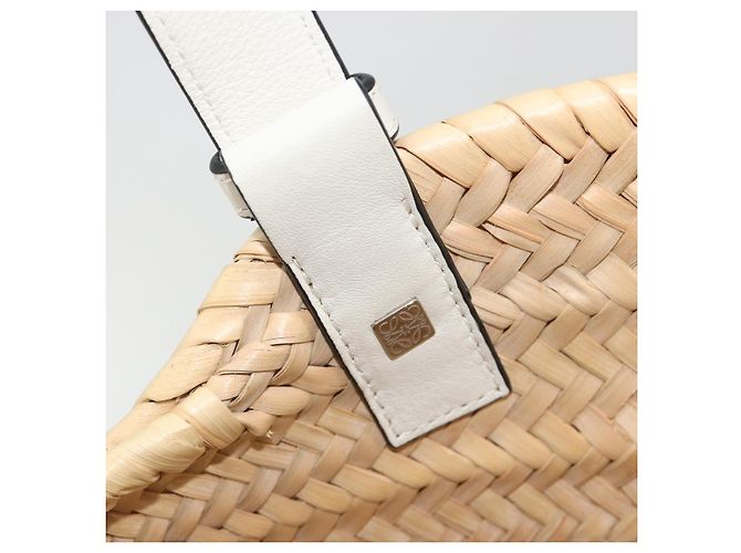 LOEWE Tote Bag aus Raphia Beige Auth bs36197M - Ansicht 19
