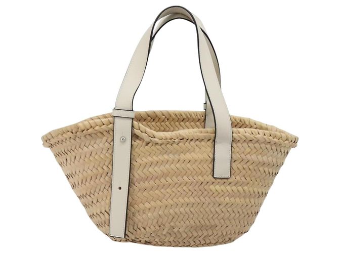 LOEWE Tote Bag aus Raphia Beige Auth bs36197M - Ansicht 2