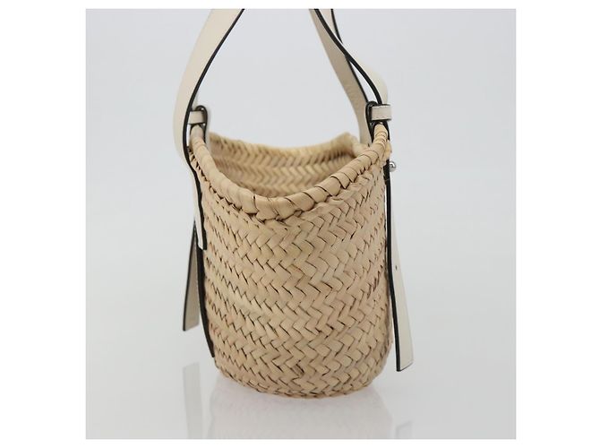 LOEWE Tote Bag aus Raphia Beige Auth bs36197M - Ansicht 3