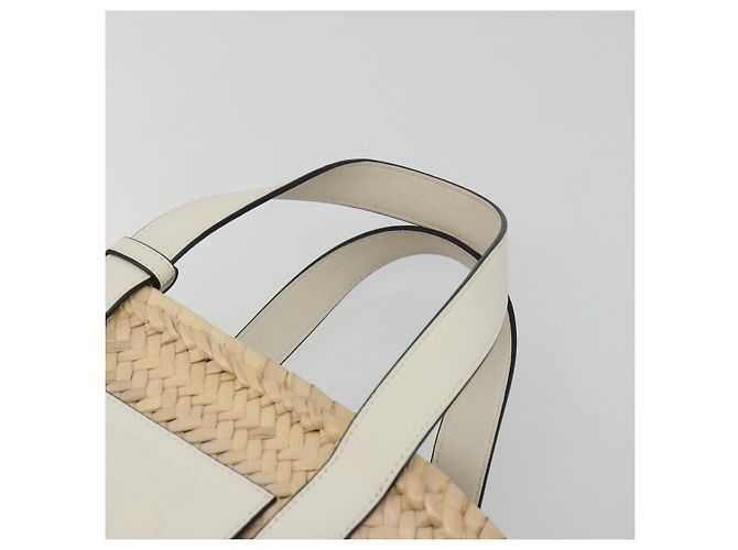 LOEWE Tote Bag aus Raphia Beige Auth bs36197M - Ansicht 8