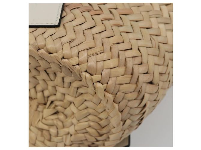 LOEWE Tote Bag aus Raphia Beige Auth bs36197M - Ansicht 9