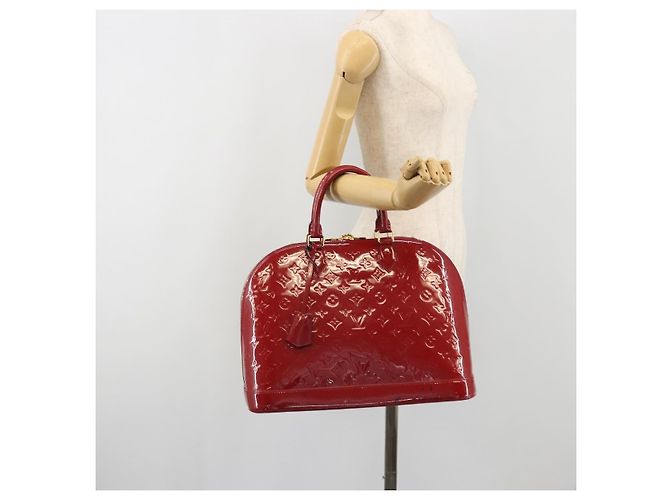 LOUIS VUITTON Borsa Monogram Vernis Alma PM Rose Andian M91770 Auth 190707A - vista 24