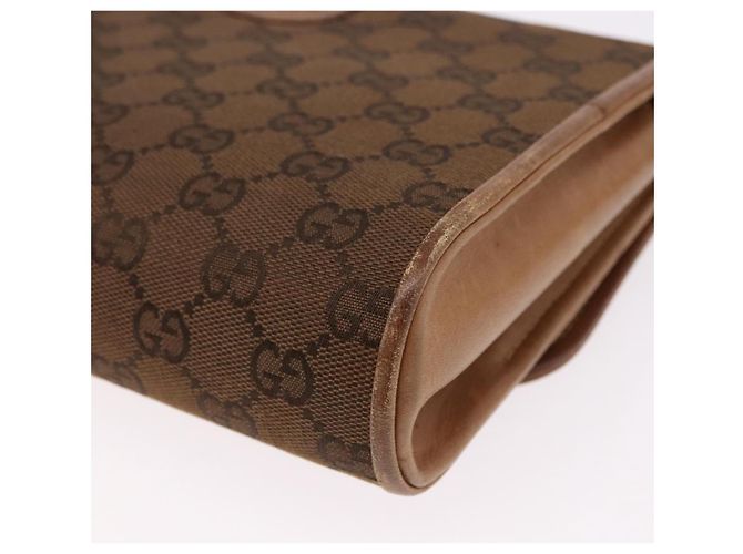 GUCCI GG Canvas Schultertasche Braun Gold Auth 191929 Golden - Ansicht 13