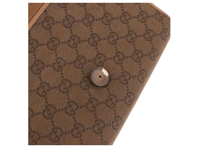 GUCCI GG Canvas Schultertasche Braun Gold Auth 191929 Golden - Ansicht 17