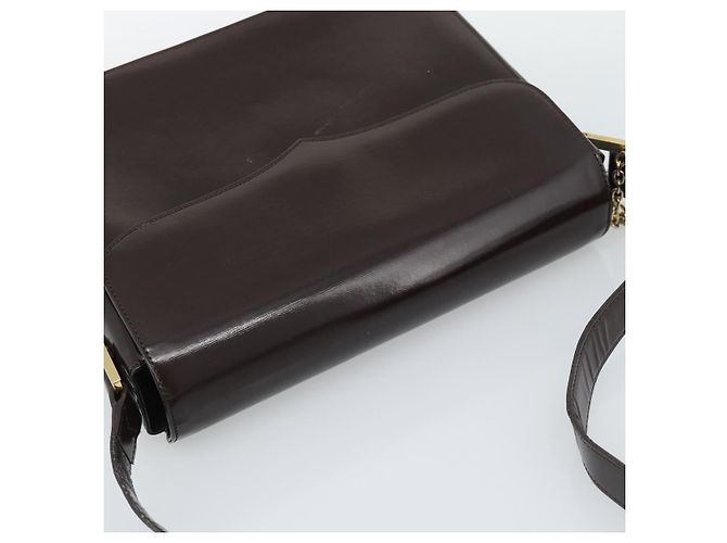 Borsa a Spalla SAINT LAURENT in Pelle Marrone Oro Auth ar14039 D'oro - vista 6