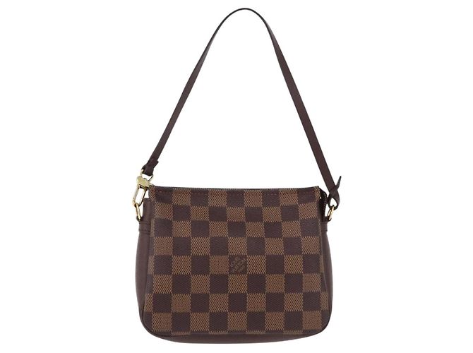 LOUIS VUITTON Damier Ebene Trousse makeup Pouch N51982 LV Auth 192050V - vista 13