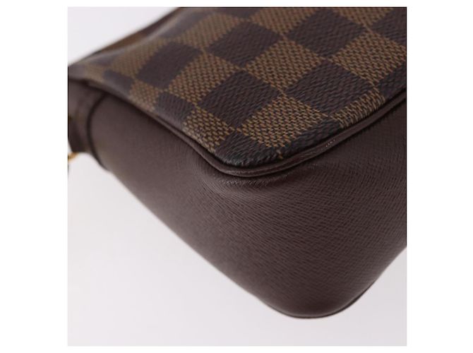 LOUIS VUITTON Damier Ebene Trousse makeup Pouch N51982 LV Auth 192050V - vista 16