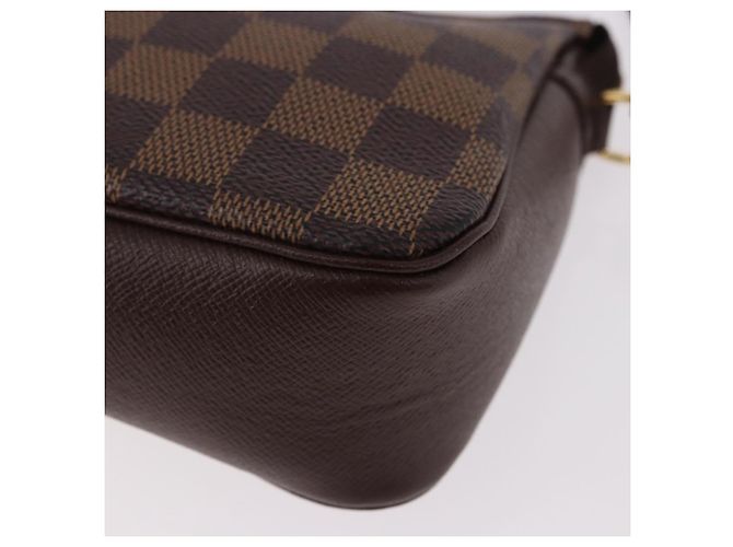 LOUIS VUITTON Damier Ebene Trousse makeup Pouch N51982 LV Auth 192050V - vista 17
