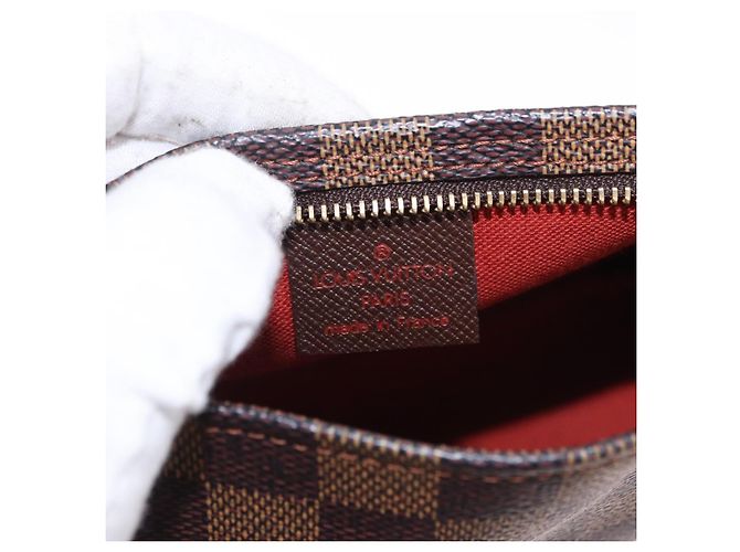 LOUIS VUITTON Damier Ebene Trousse makeup Pouch N51982 LV Auth 192050V - vista 18