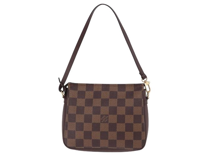 LOUIS VUITTON Damier Ebene Trousse makeup Pouch N51982 LV Auth 192050V - vista 2