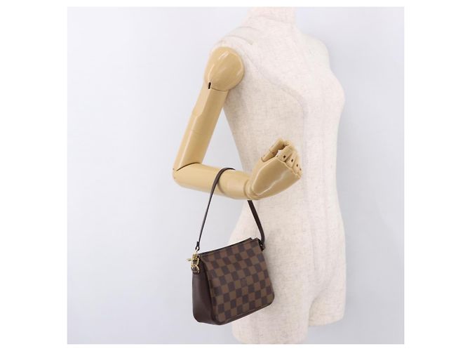 LOUIS VUITTON Damier Ebene Trousse makeup Pouch N51982 LV Auth 192050V - vista 21