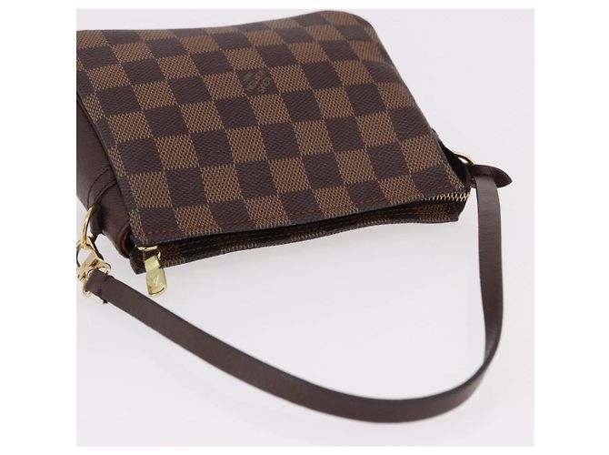 LOUIS VUITTON Damier Ebene Trousse makeup Pouch N51982 LV Auth 192050V - vista 6