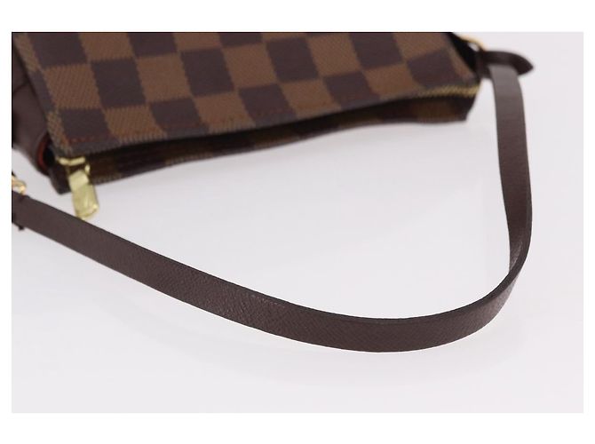 LOUIS VUITTON Damier Ebene Trousse makeup Pouch N51982 LV Auth 192050V - vista 7