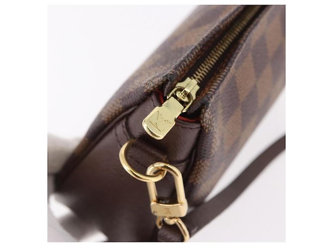 LOUIS VUITTON Damier Ebene Trousse makeup Pouch N51982 LV Auth 192050V - vista 9