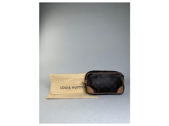 Beauty case Vintage Louis Vuitton Monogram Canvas Marrone - vista 2