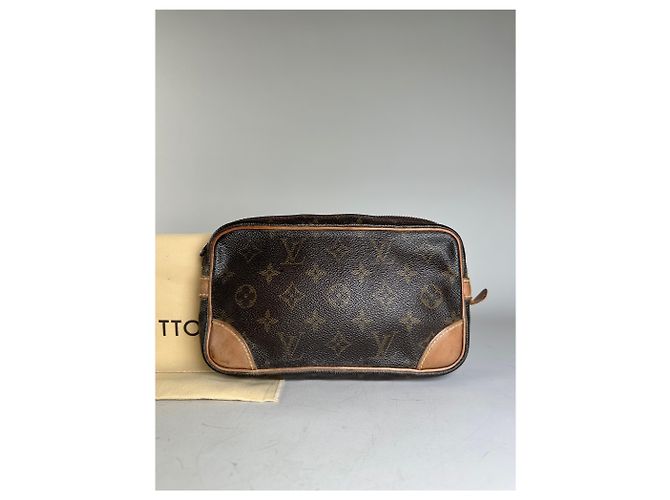 Beauty case Vintage Louis Vuitton Monogram Canvas Marrone - vista 8